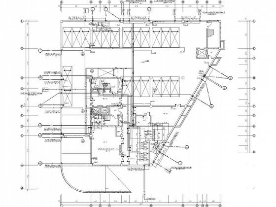 16层农业大厦建筑给排水及采暖CAD施工图纸（大型甲级设计院）(自动喷淋系统图) - 1