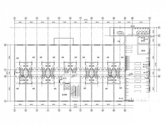 5层洗浴中心建筑给排水CAD施工图纸 - 1