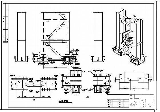 跨度28.5m单层门式钢架冶炼钢厂房结构设计图纸（桩基础） - 3