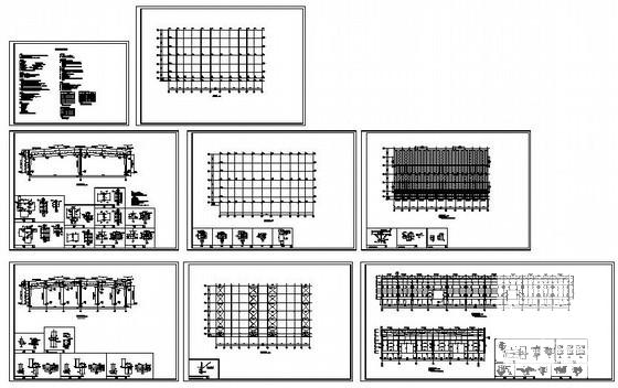跨度48米单层门式刚架厂房结构设计图纸（6度抗震） - 1