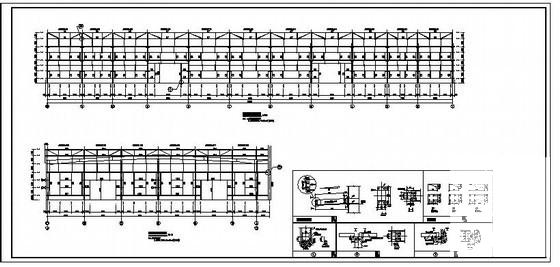 跨度48米单层门式刚架厂房结构设计图纸（6度抗震） - 4