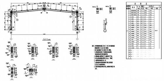 跨度16米单层门式刚架厂房结构设计图纸（桩基础）(平面布置图) - 3