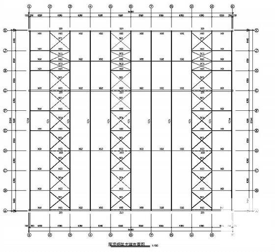 跨度19米单层门式钢架厂房部分建筑结构设计CAD图纸 - 1