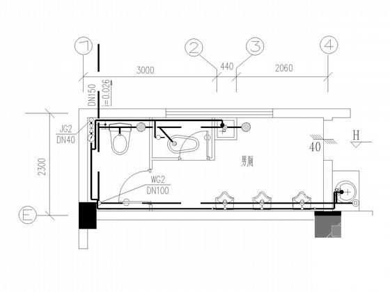 6层商业办公楼建筑给排水CAD施工图纸 - 3