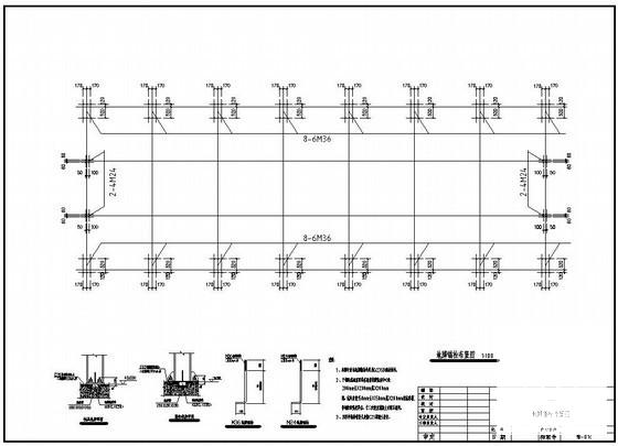 15m跨带10吨吊车钢结构厂房建筑结构设计图纸（独立基础） - 1