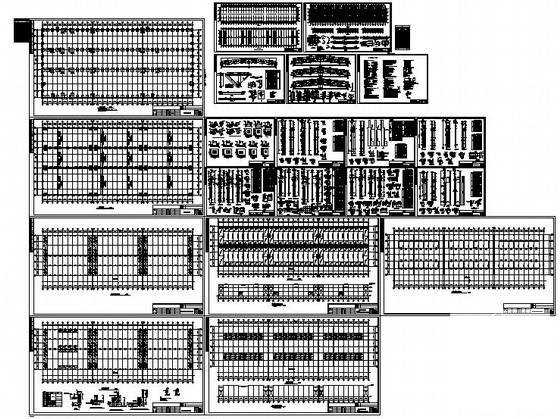单层混合结构起重机厂新厂房结构设计图纸（条形基础，7度抗震）(平面布置图) - 1