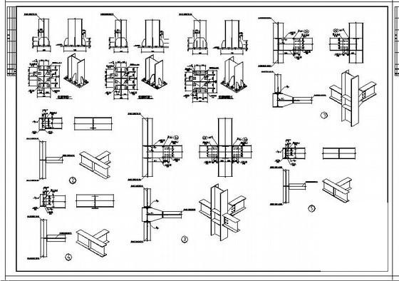 带吊车地上4层门式钢架厂房结构设计图纸（6度抗震）(楼梯配筋图) - 2