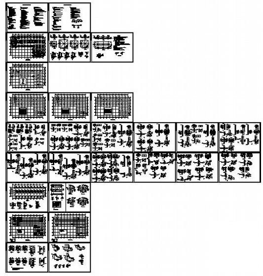 带吊车地上4层门式钢架厂房结构设计图纸（6度抗震）(楼梯配筋图) - 4