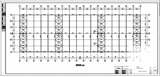 跨度21米3层钢结构生产基地厂房结构设计图纸（结构设计总说明）(平面布置图) - 2