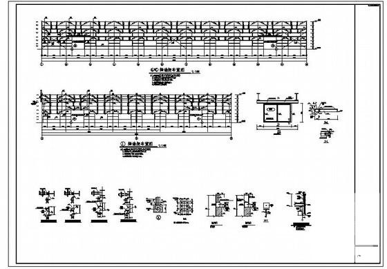 跨度30米地上3层钢框架厂房结构设计CAD图纸(梁平法施工图) - 3