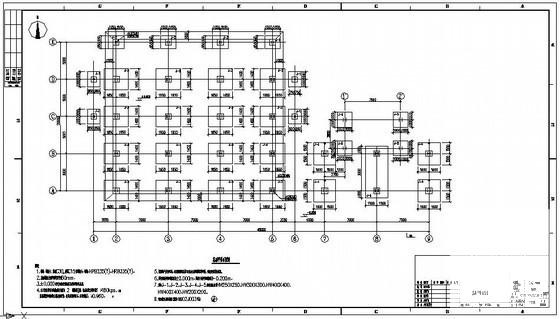上3层门式刚架化工厂房钢框架结构设计图纸（独立基础） - 1