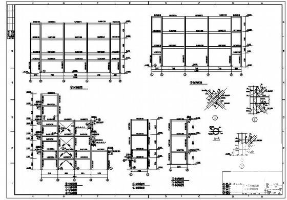 上3层门式刚架化工厂房钢框架结构设计图纸（独立基础） - 4