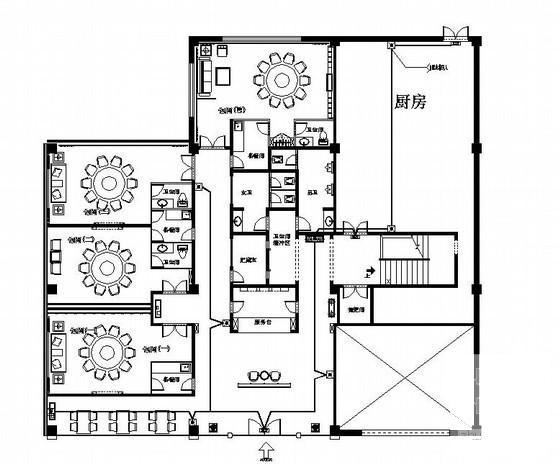 地上两层酒店消防工程电气CAD图纸(火灾自动报警系统) - 1