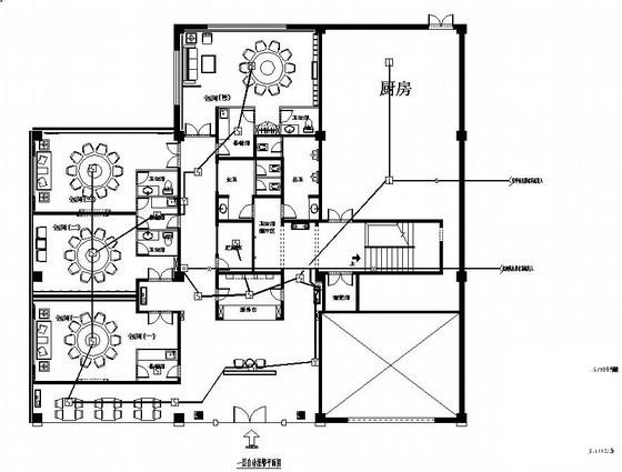 地上两层酒店消防工程电气CAD图纸(火灾自动报警系统) - 2