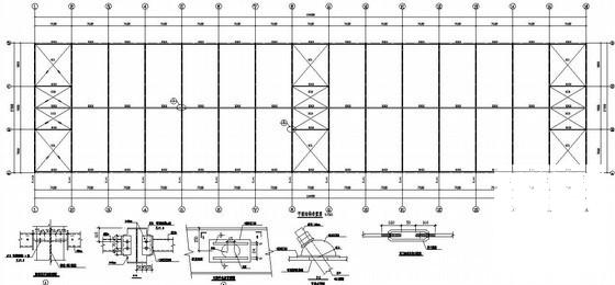 27m跨门式钢架厂房结构设计图纸（独立基础） - 1