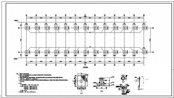 24米两连跨圆弧单层门式钢架厂房结构设计CAD图纸 - 1