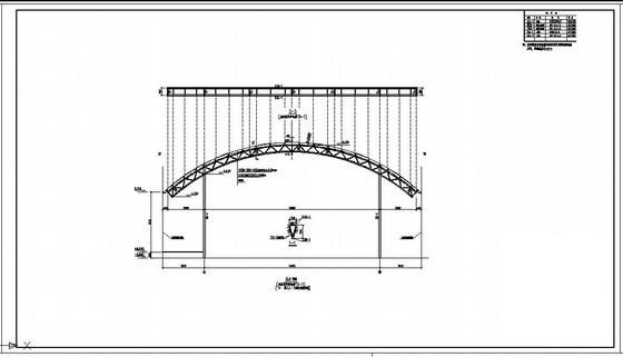 24米两连跨圆弧单层门式钢架厂房结构设计CAD图纸 - 2