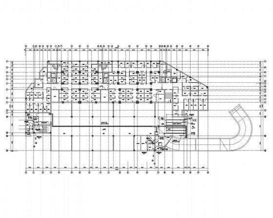 18层住宅楼给排水CAD施工图纸(管道平面图) - 1
