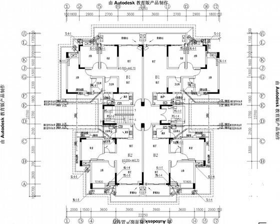 2层安置房给排水消防CAD施工图纸 - 2