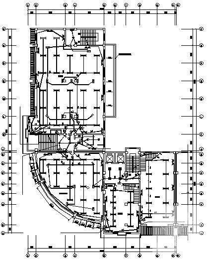 6层框架结构办公楼电气消防CAD施工图纸(火灾自动报警系统) - 1