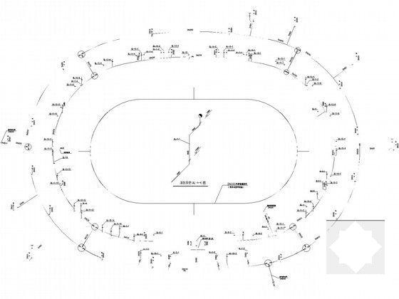 4层大型体育运动馆给排水CAD图纸 - 4
