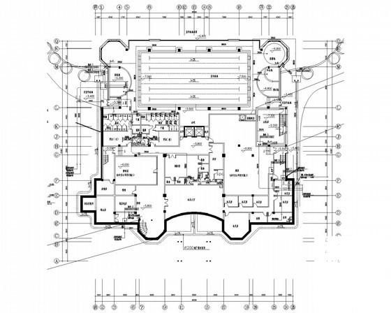 4层住宅楼给排水消防CAD施工图纸（游泳池半地下） - 1