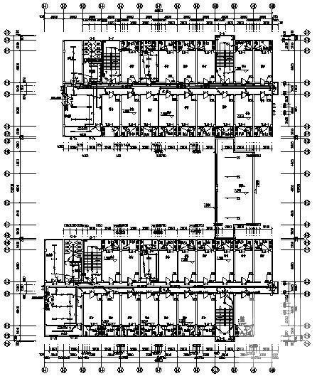 6层学院宿舍楼电气CAD施工图纸 - 1