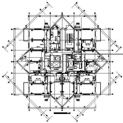 上20层八角楼工程电气CAD施工图纸（二级负荷） - 1
