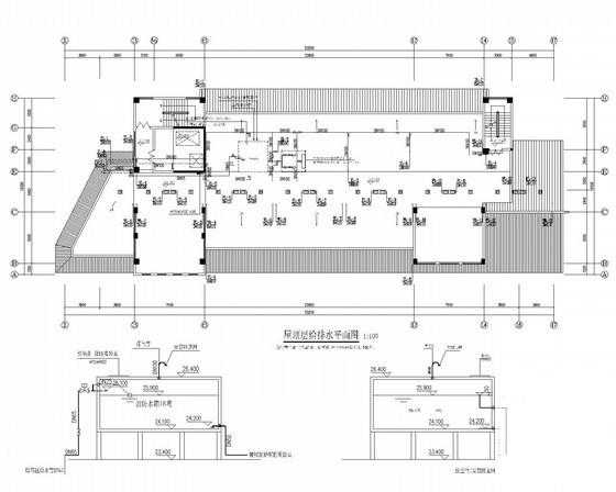 6层商住楼给排水消防CAD施工图纸(自动喷水灭火系统) - 2