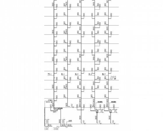 26层商住楼给排水消防CAD施工图纸（冷凝水） - 4
