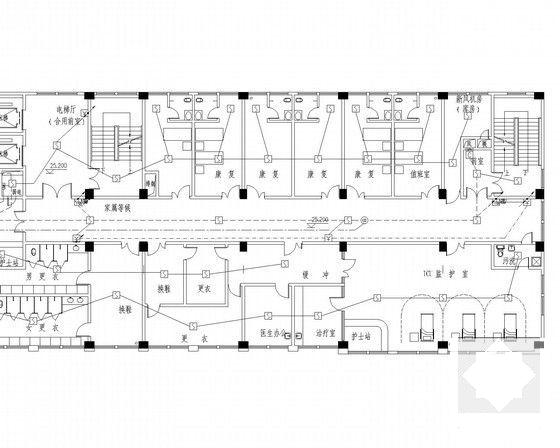 17层县医院门诊住院综合楼给排水消防CAD施工图纸（水电） - 4