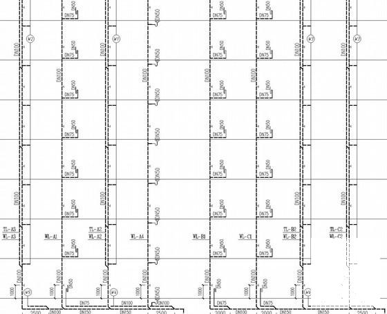 15层住宅楼群给排水消防CAD施工图纸 - 2