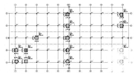 多层框架结构厂房结构设计CAD图纸（桩基础，7度抗震）(梁平法施工图) - 3