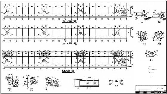 跨度24m单层厂房结构设计图纸（独立基础）(平面布置图) - 3