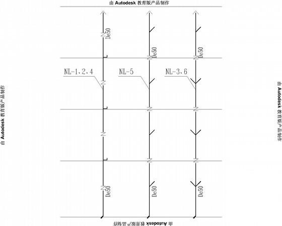 5层公寓给排水消防CAD施工图纸 - 4