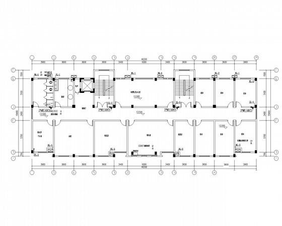 6层综合办公楼给排水消防CAD施工图纸(卫生间大样图) - 1