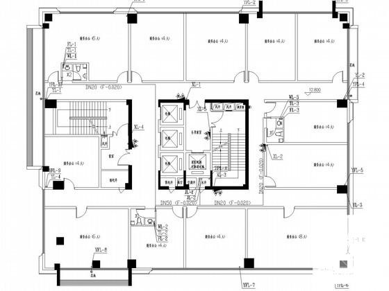 14层办公商务综合楼给排水消防CAD施工图纸（甲级设计院15年最新设计） - 1