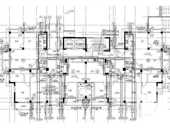 14层城中村改造工程给排水消防CAD施工图纸（甲级设计院）(自喷系统原理图) - 1