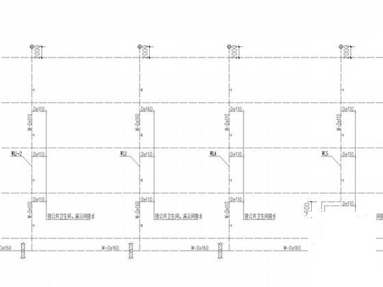 4层办公楼给排水电CAD施工图纸（15年最新设计） - 2