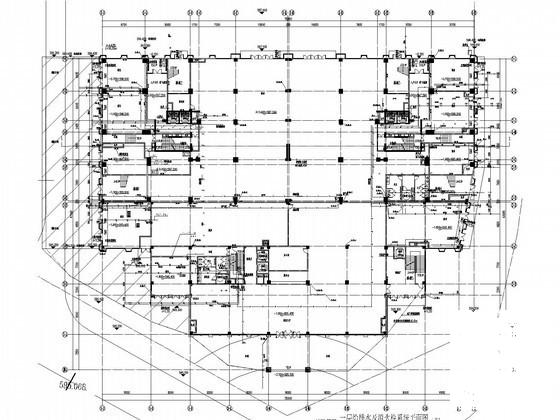 二类公建及一类住宅给排水消防CAD施工图纸（新规范）(自动喷水灭火系统) - 1