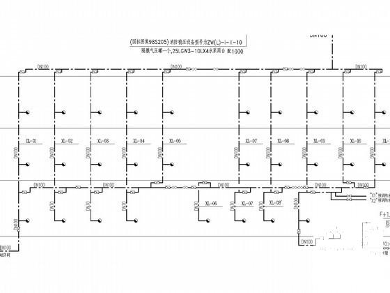 3层小学教学楼给排水消防CAD施工图纸（冷凝水系统） - 4