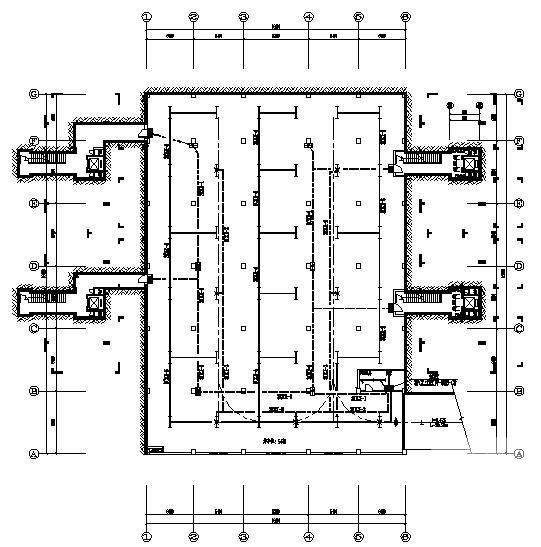 下1层小区地下车库电气CAD施工图纸 - 3