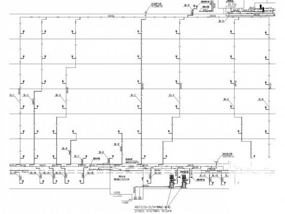 7层门诊住院综合楼给排水消防CAD施工图纸(自喷系统原理图) - 4