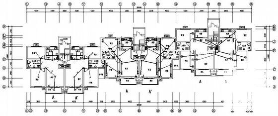6层住宅楼电气CAD施工图纸（三级负荷）(楼宇对讲系统) - 1