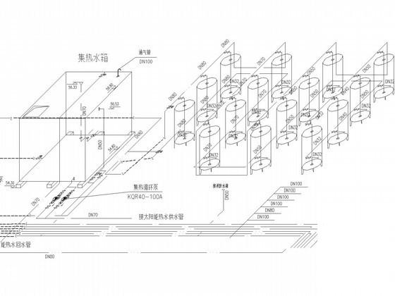 高层酒店给排水消防CAD施工图纸（太阳能热水系统） - 3