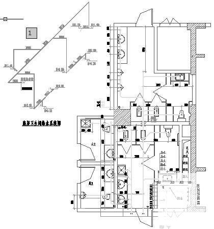 50米一类高层办公楼给排水消防CAD施工图纸（高压细水雾系统虹吸雨水系统） - 2