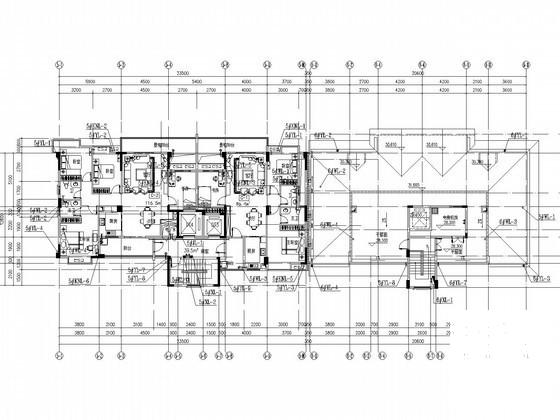 17层商住楼给排水消防CAD施工图纸（附通风） - 1