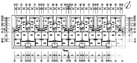 6层住宅楼电气CAD施工图纸（三级负荷） - 2