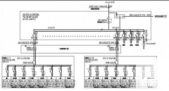 6层住宅楼电气CAD施工图纸（三级负荷） - 3