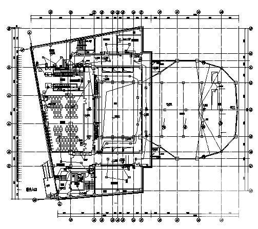 地上14层综合楼电气消防CAD施工图纸（一类高层）(紧急广播系统) - 1